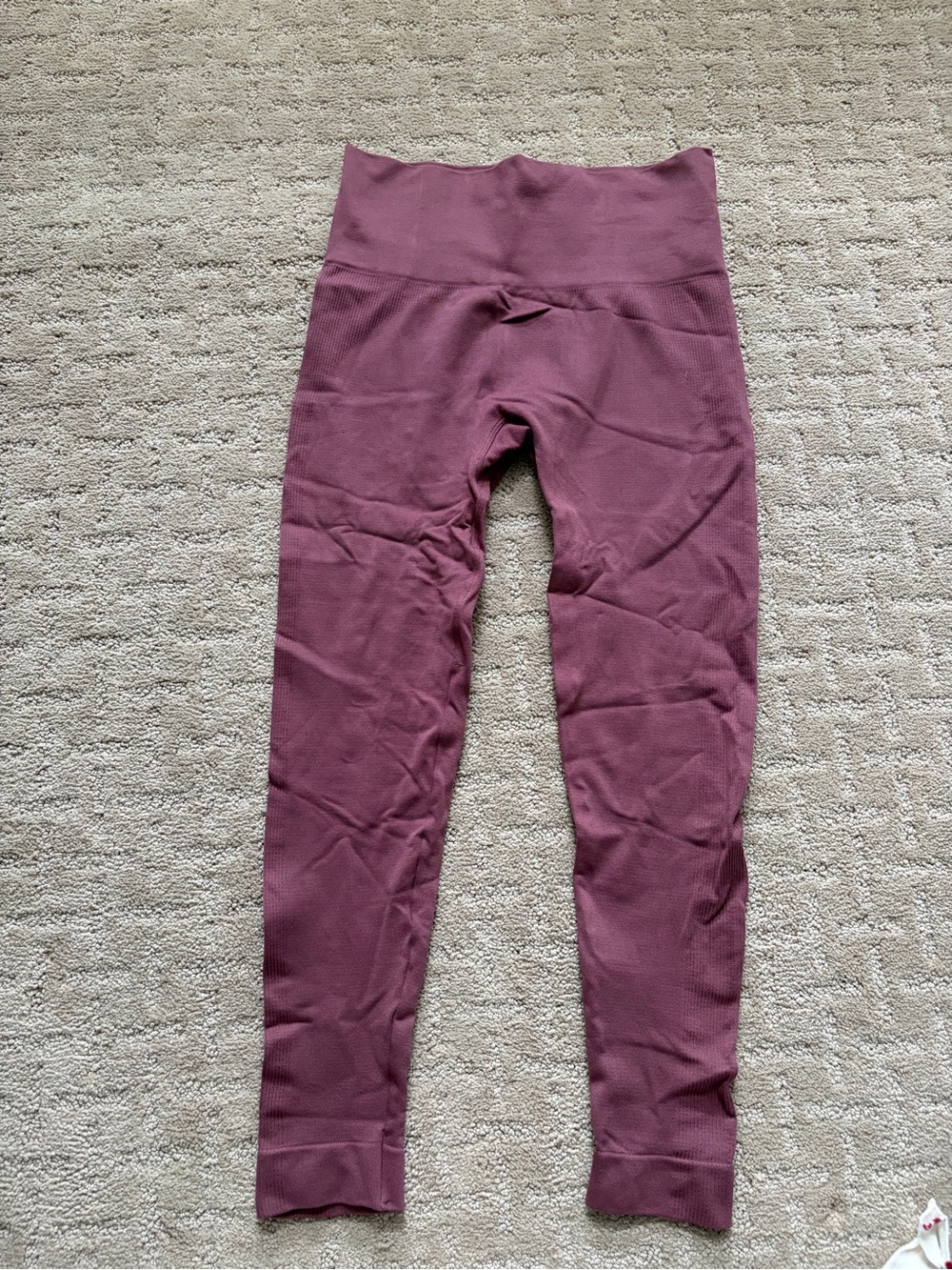 SET Active Kids Ribbed High-Waist Leggings - Mauve